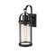 Z-Lite Roundhouse 1 Light Outdoor Wall Sconce, Black And Clear Seedy 569M-BK - alternate 5